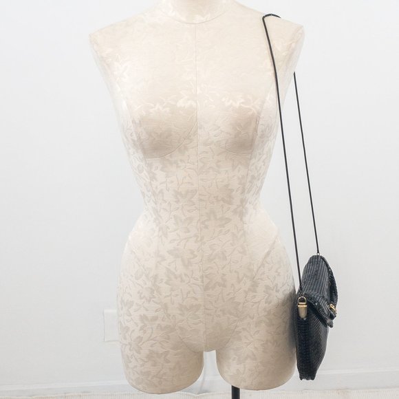 Vintage 70s Chainmail Embellished Purse Black - Picture 9 of 12